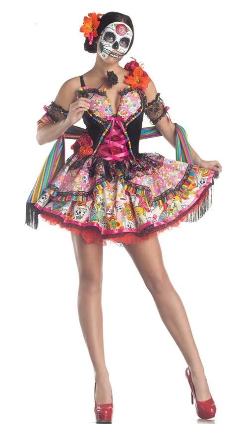 Sexy Sugar Skull Costume Outfit