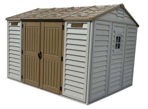Duramax 30116 105 X 8 Apex Vinyl Shed With Foundation Adobe With