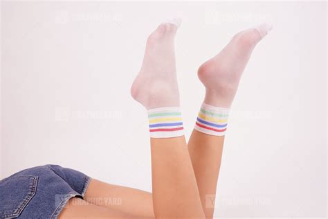 Young female wears stylish white socks · Graphic Yard | Graphic ...