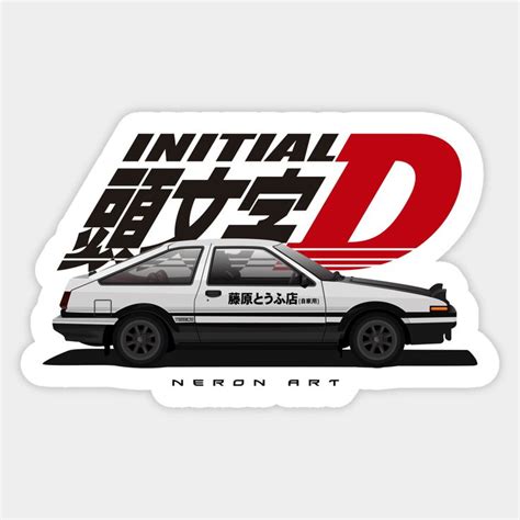 Ae86 Initial D By Neron Automotiveart Car Sticker Design Initials