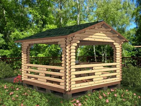 Беседка 4х4 цена под ключ для дачи - Дачные домики, недорого в МО