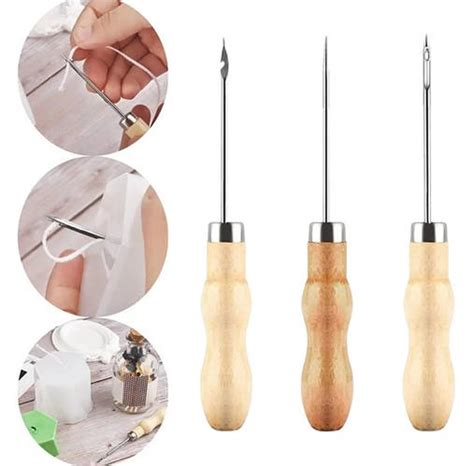 Купить Шило швейное Peri Набор 3шт (обычное, с крючком, с ушком) 130мм ...