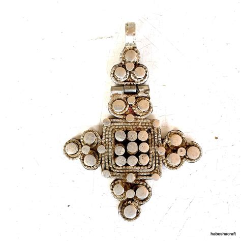 Antique Ethiopian Cross Pendant Ethiopian Orthodox Church Ethiopian