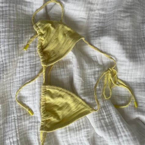 Triangl Bikini Towel Material Zebra Print Great Depop