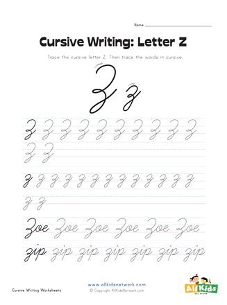 Letter Z In Cursive Catheringavin