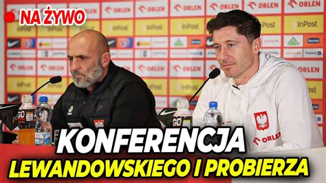 ROBERT LEWANDOWSKI I MICHAŁ PROBIERZ KONFERENCJA PRASOWA NA ŻYWO