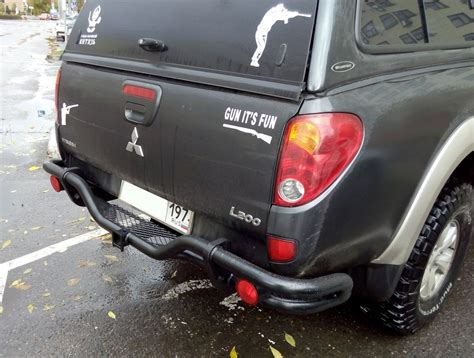 Задний силовой бампер ALUDEF — Mitsubishi L200 (4G), 2,5 л, 2013 года ...