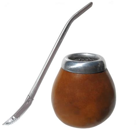 Mate and Bombilla Set with Natural Gourd: Perfect for beginners!