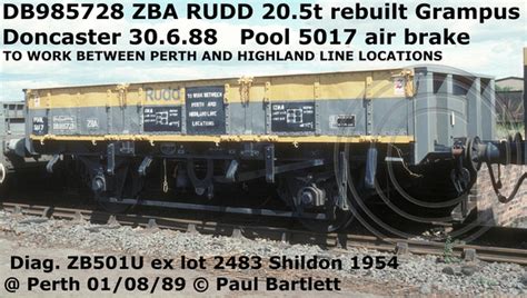 Paul Bartletts Photographs Br Rudd And Clam Ballastspoil Wagons Zba Zca