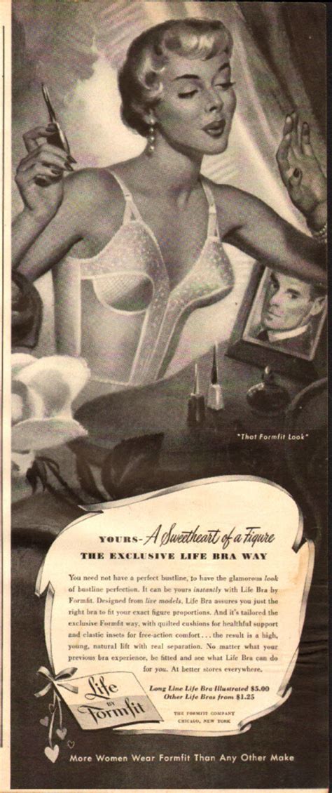1948 Vintage Lingerie AD FORMFIT Life Bras And Girdles Pinup Style Art 113017 EBay