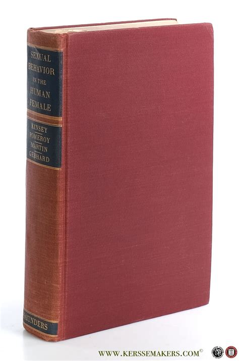 Sexual Behavior In The Human Male By The Staff Of The Institute For Sex Research Indiana