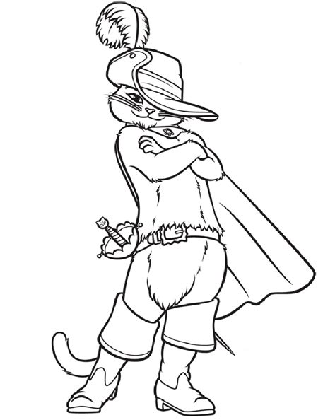 Printable Puss In Boots The Last Wish Coloring Sheets Easy For Kids