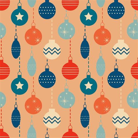 Premium Vector Christmas New Year Seamless Pattern With Tree Toys