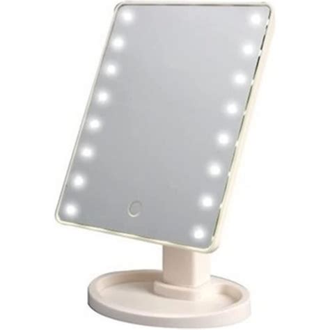 Miroir Grossissant Miroir Maquillage Lumineux Led De Voyage Avec