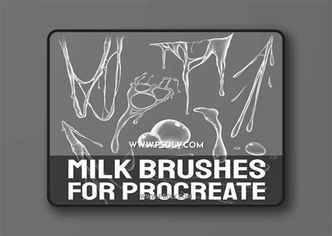 Milk Brushes Pack For Procreate