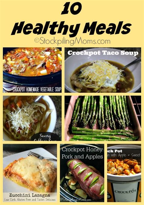 10 Healthy Meals Stockpiling Moms™