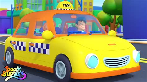 Колеса на Таксі Дитячий віршик і більше транспортний засіб Відео Для ...
