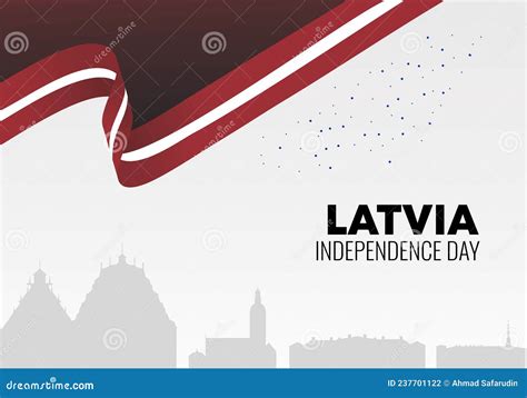 Latvia Independence Day Background Poster For National Celebration On