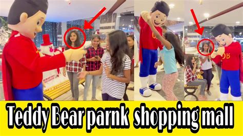 Teddy Bear Pranks On Big Shopping Mall Part 3 Funny Dance And Crazy