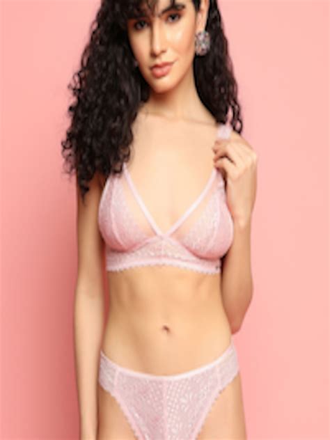 Buy Da Intimo Self Design Lace Lingerie Set Lingerie Set For Women 24533692 Myntra