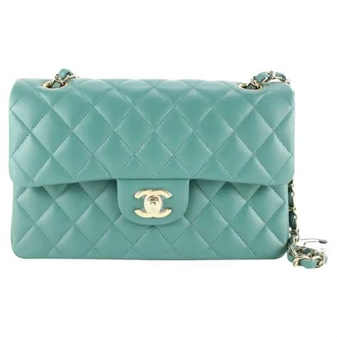 Chanel Green Lambskin Small Double Classic Flap Bag | WHAT’S ON THE STAR?