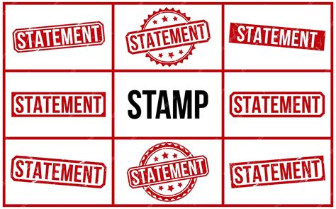 premium vector statement rubber stamp vector illustration  white