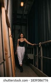 Sexy Brunette Behind Scenes Stock Photo Shutterstock