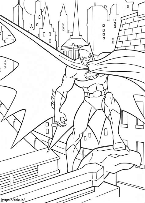 Beautiful Batman Coloring Page