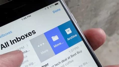 how to find archived mail in iphone