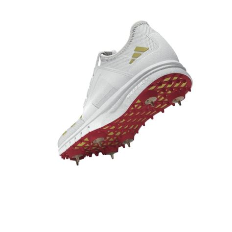 Adidas Howzat Spike Junior Cricket Shoes Gold 2025