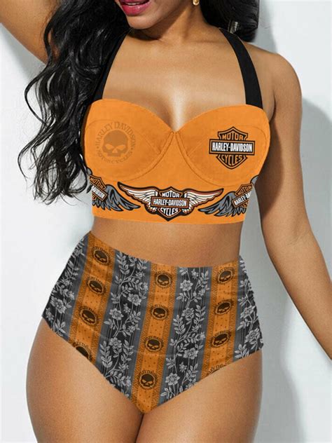 Harley Davidson Sexy Print Bikini Swimsuit VD ClassicBike Shop