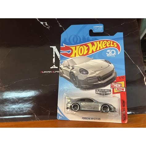 超稀有 HOT WHEELS 風火輪 1 64 PORSCHE 保時捷 911 GT3 RS 裸漆 清漆 ZAMAC 蝦皮購物