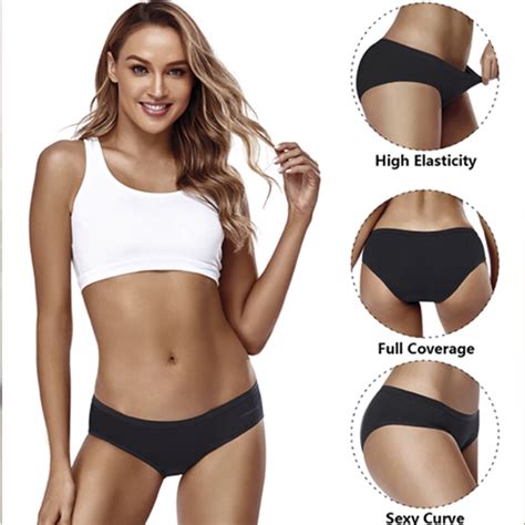 Calz N Bikini Algod N Talla S Color Negro C U Prendas De Vestir