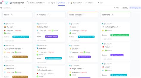 10 modèles gratuits de plans d affaires en Word Excel et ClickUp