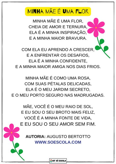 Poema Para Mãe Curto