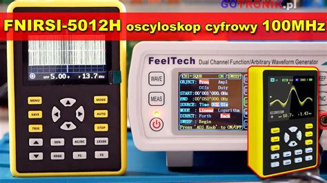 FNIRSI-5012H oscyloskop cyfrowy 100MHz przenośny z akumulatorem ...