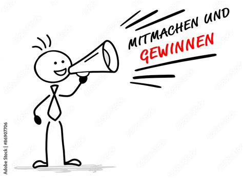 Mitmachen Und Gewinnen Stock Vector Adobe Stock