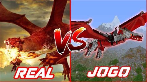 DRAGÃO DE FOGO na VIDA REAL vs DRAGÃO DE FOGO no MINECRAFT Koow