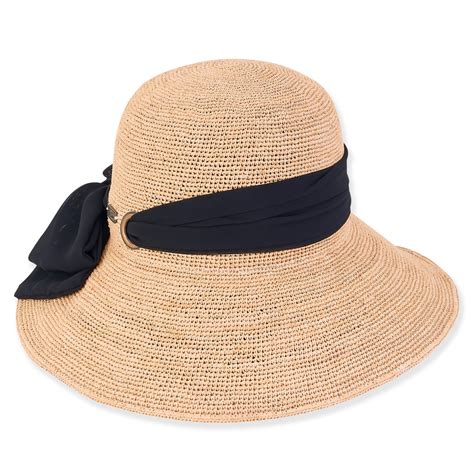 valentina womens natural raffia bucket hat hh