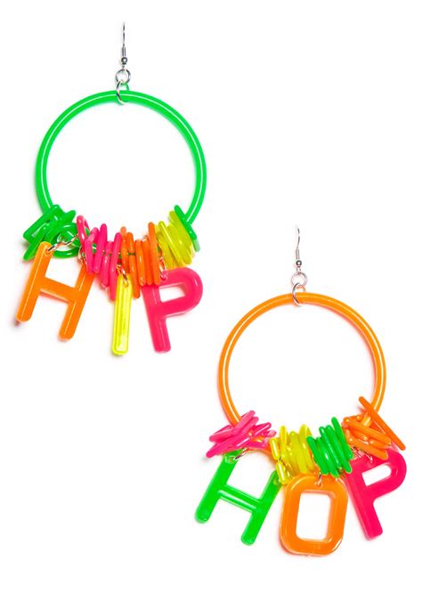 Trixy Starr Hip Hop Hoop Earrings Dolls Kill
