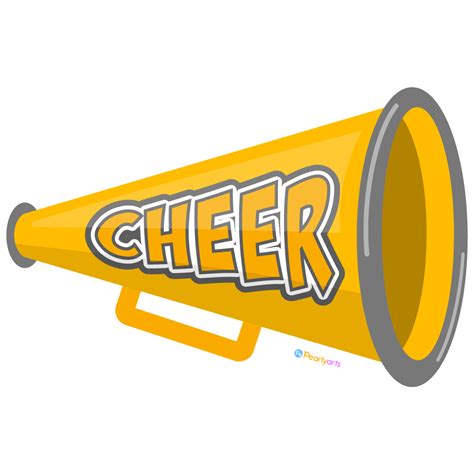 Megaphone Cheer Used Cheerleaders Word Cheer Them Vector - Clip Art Library