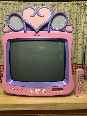 Disney Princess Pink 13 CRT Color TV Retro DT1350 P Box Tv Tv Retro