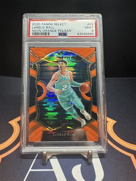 Lamelo Ball Select Concourse Neon Orange Pulsar Psa