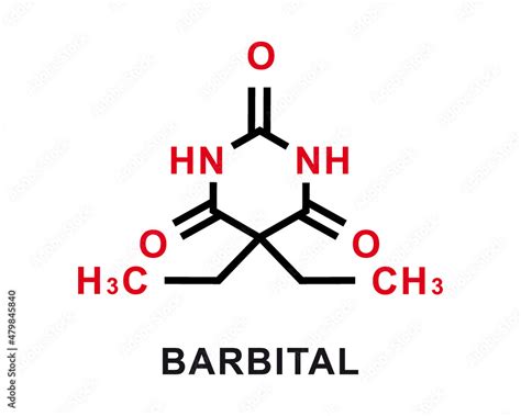 barbital chemical formula barbital chemical molecular structure