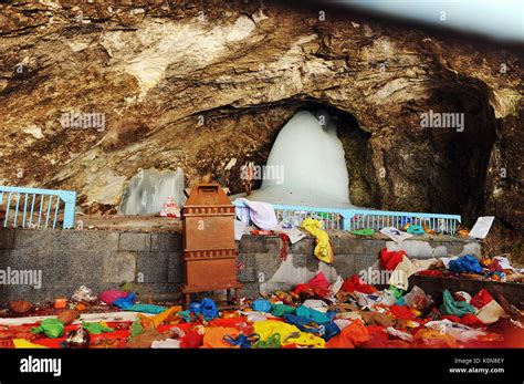 Shivling Amarnath Yatra Jammu And Kashmir India Asia Stock Photo
