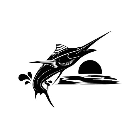 swordfish silhouette vector 32485517 Vector Art at Vecteezy