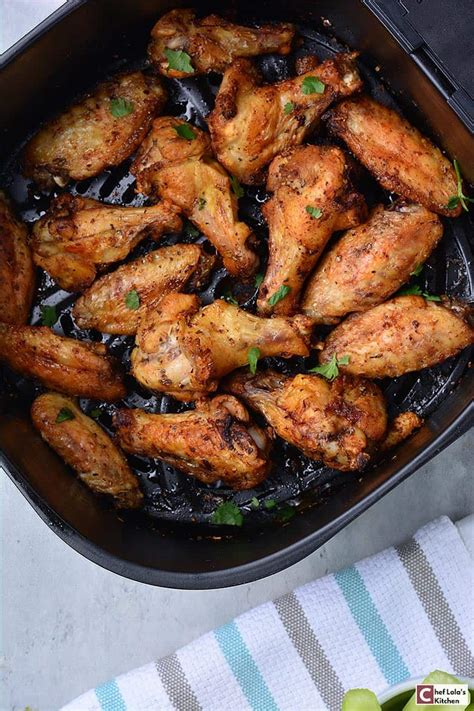 Air Fryer Frozen Chicken Wings Chef Lolas Kitchen