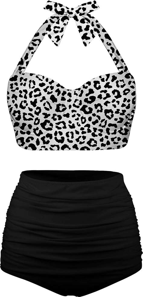 Angerella Women Vintage Polka Dot High Waisted Bathing Suits Bikini Set Walmart