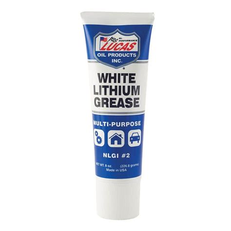 Lucas Oil 8 Oz Lithium Grease In White 10533 The Home Depot