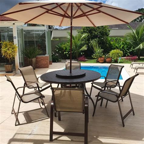 Mesas E Cadeiras Piscina - Kit Completo para Piscina: Mesa, Cadeiras e Espreguiçadeiras ...